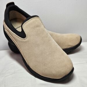 Land's End Women's Suede All-Weather Slip On Shoes, Sz 8B